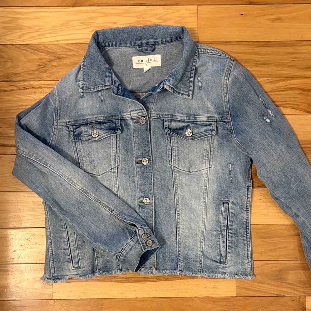 Eunina Distressed Jean Jacket (large)